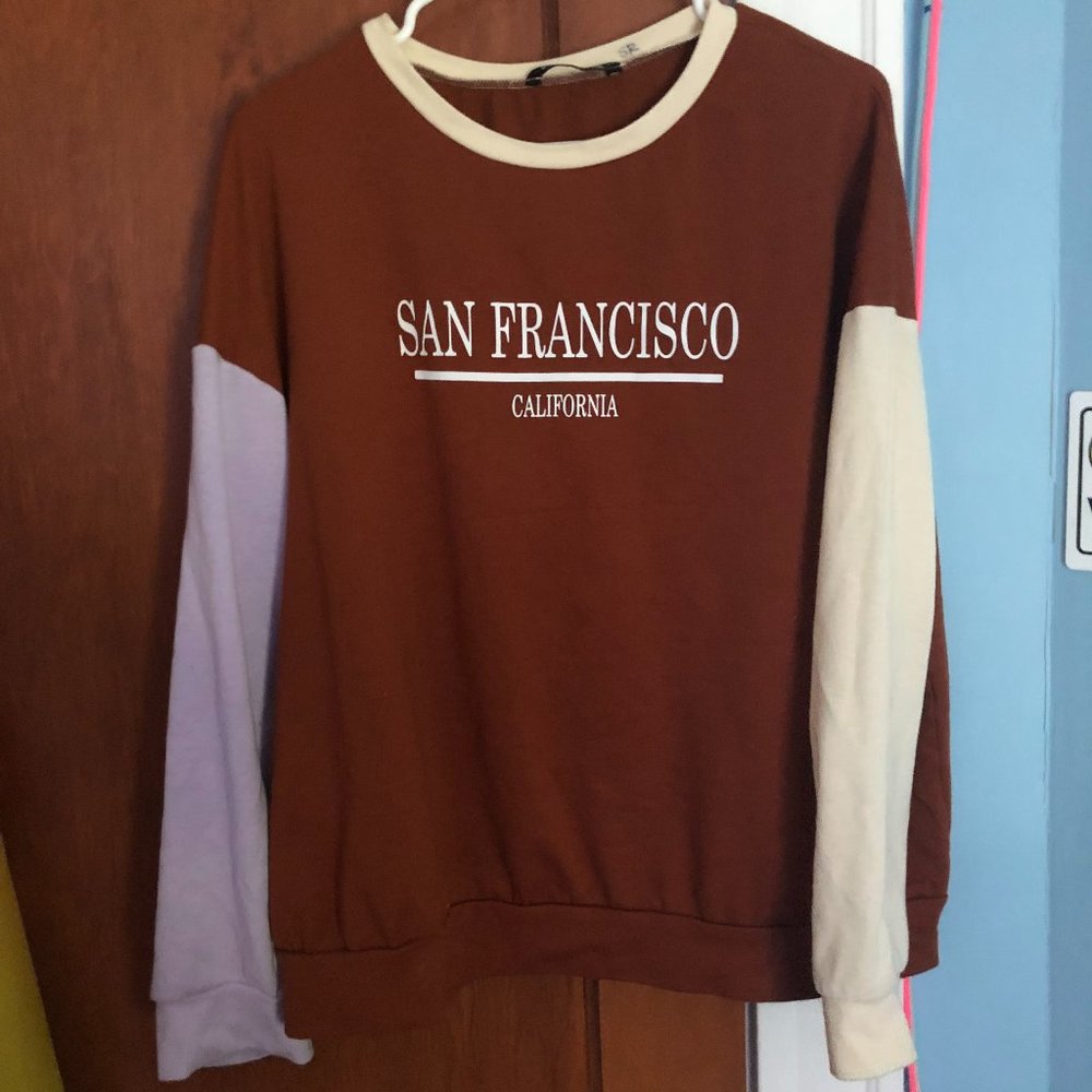COLOR-BLOCK SAN FRANCISCO CREWNECK